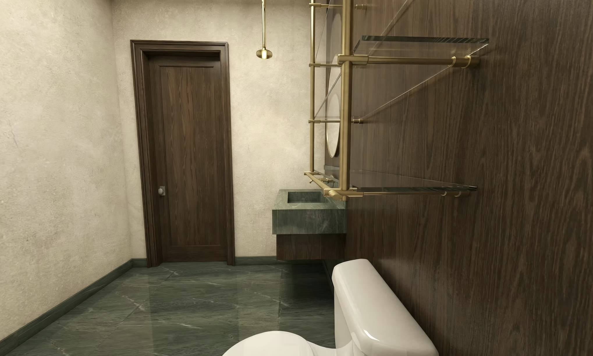 Powder bath wide angle